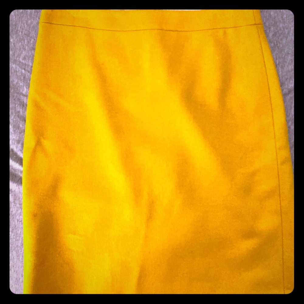J Crew Pencil Skirt - Mustard Color